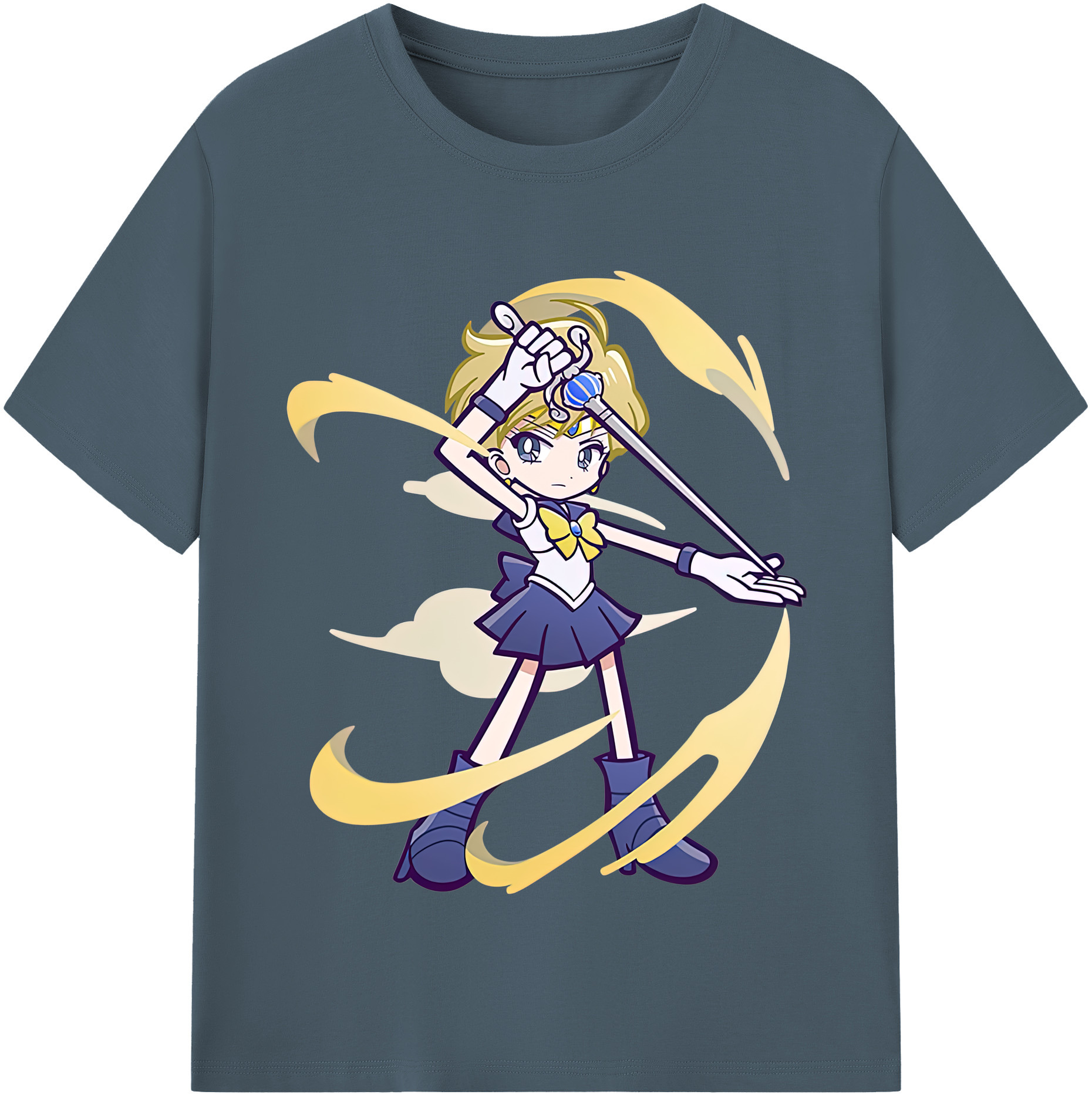 （画像用） 美少女戦士セーラームーン 天王はるか Sailor Moon Tenoh Haruka 綿100％半袖Tシャツ（フロントプリント）